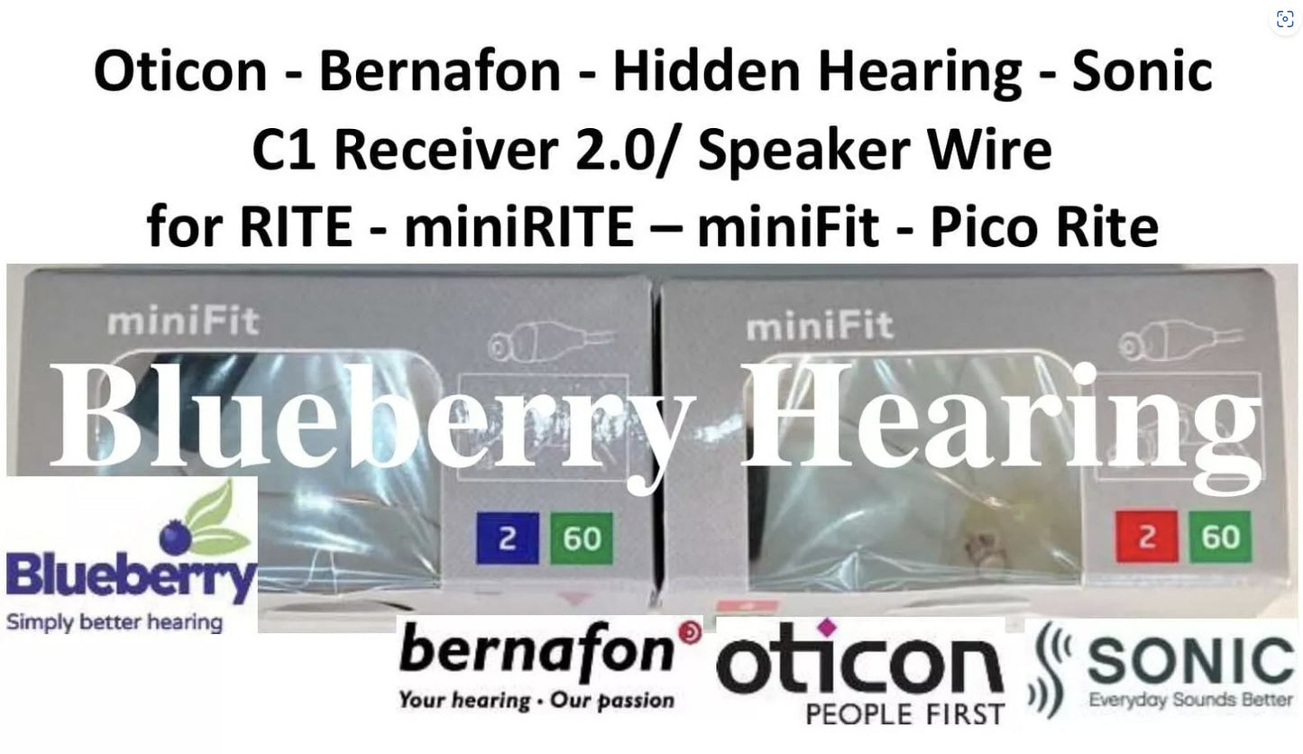 Oticon 2-60dB Green Standard Receiver 2.0/ Speaker Wire