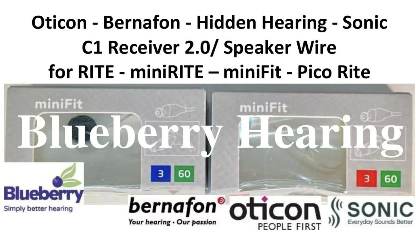 Oticon 3-60dB Green Standard Receiver 2.0/ Speaker Wire