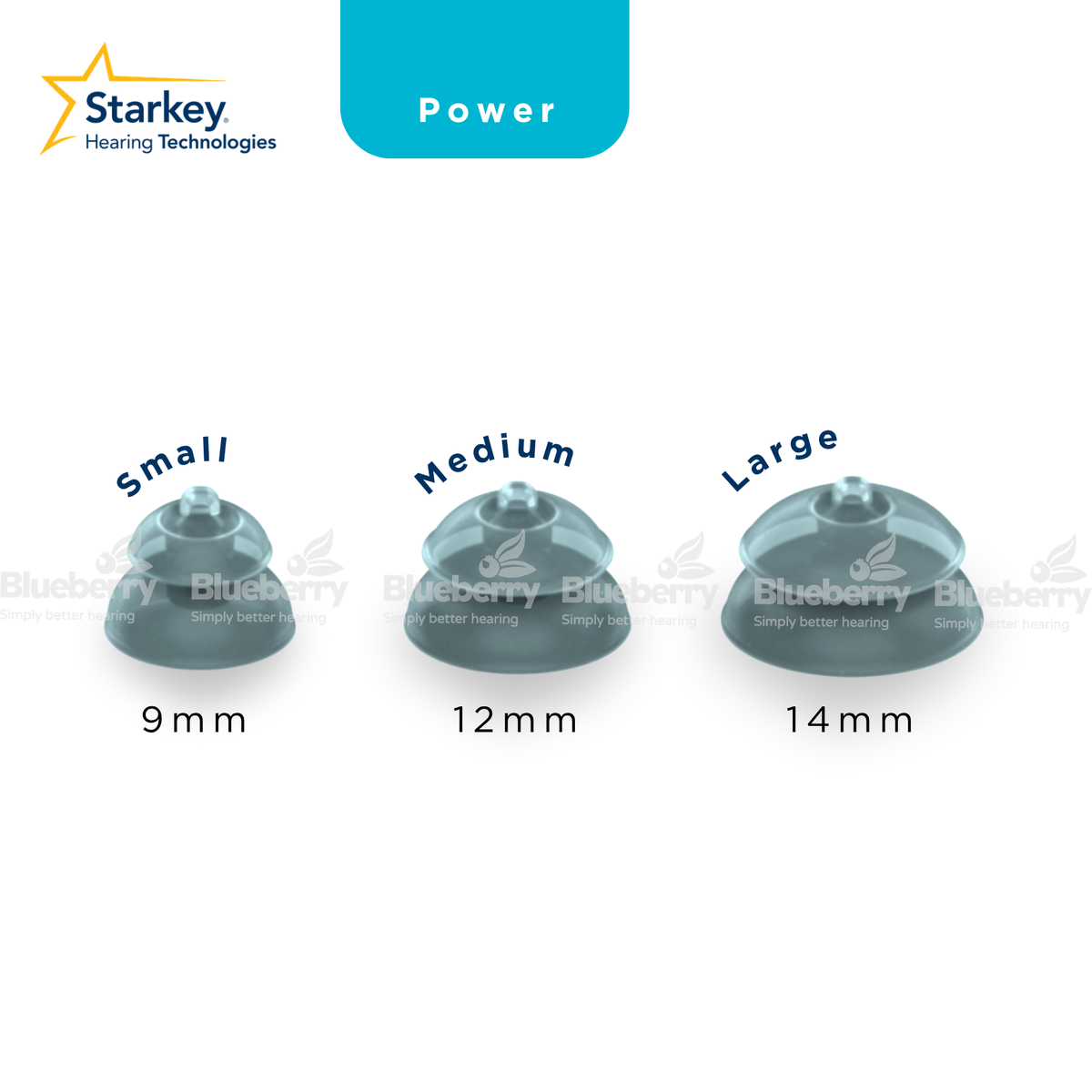 Starkey / Microtech Silicone Domes for Hearing Aids - All Sizes
