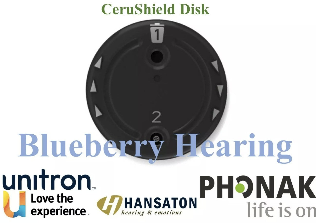 CeruShield Wax Guard Disk for Phonak, Unitron & Hansaton for 4.0 Hearing Aid Receivers