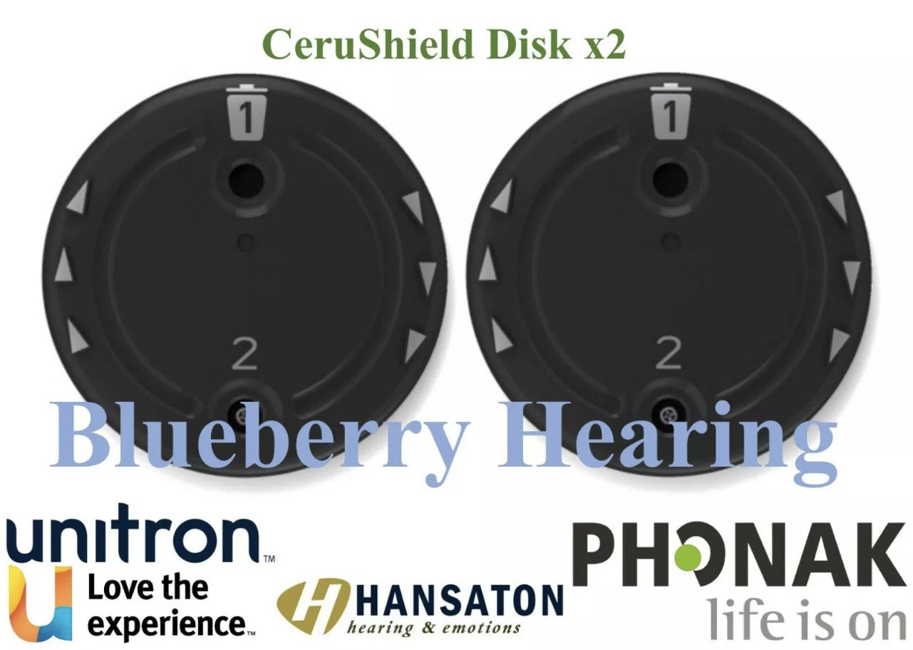 CeruShield Wax Guard Disk for Phonak, Unitron & Hansaton for 4.0 Hearing Aid Receivers