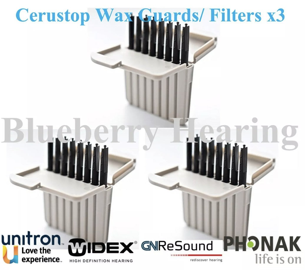 Cerustop Wax Guard Filters for Phonak, Widex and Unitron hearing aids