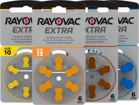 Rayovac Extra - Size 312 Brown - Advanced Hearing Aid Batteries - 24 Cells