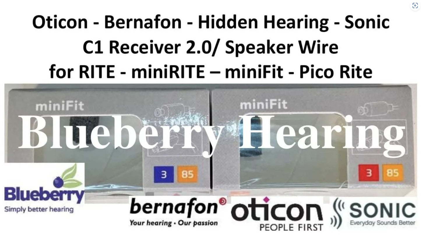 Oticon 3-85dB Orange Moderate Receiver 2.0/ Speaker Wire