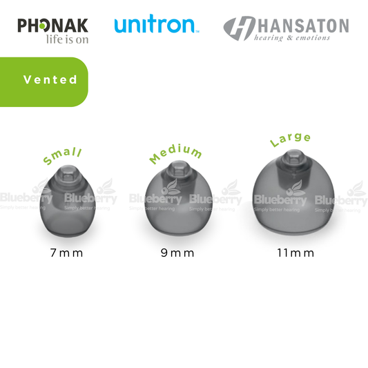 Phonak / Unitron / Hansaton - VENTED - SDS 4.0 Domes for Hearing Aids