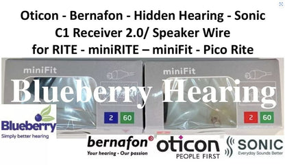 Oticon 2-60dB Green Standard Receiver 2.0/ Speaker Wire