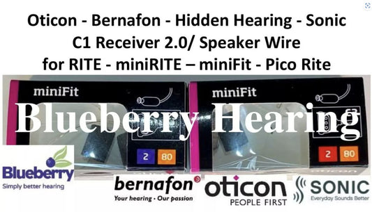 Oticon 2-80dB Orange Moderate C3 Receiver 2.0/ Speaker Wire