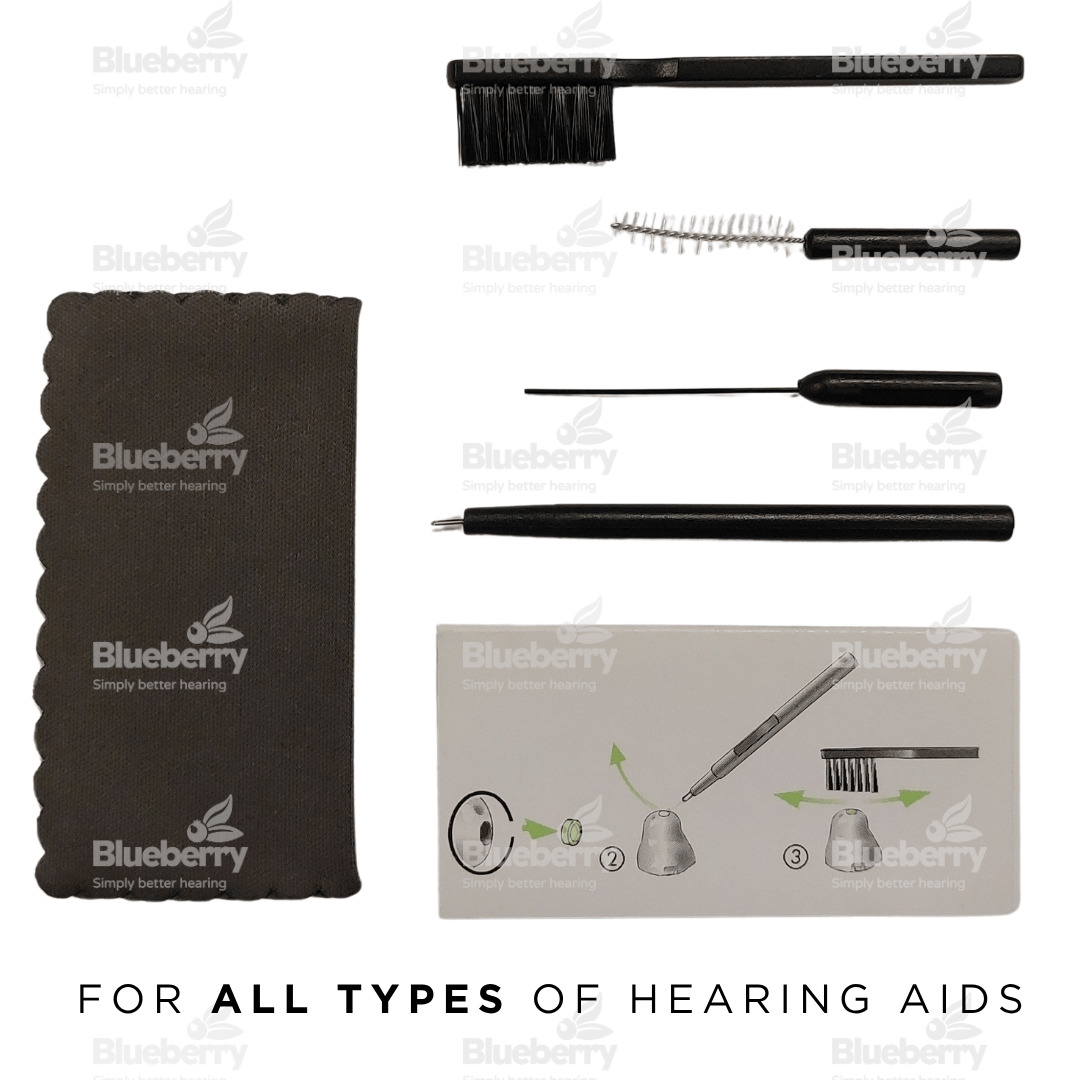 Universal Hearing Aid Cleaning Kit Set - 6 in 1 - Cleaning & Maintenance