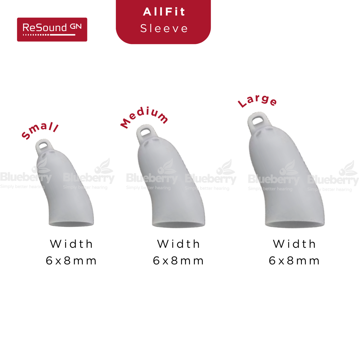 GN ReSound AllFit - SLEEVE - Domes For Hearing Aids