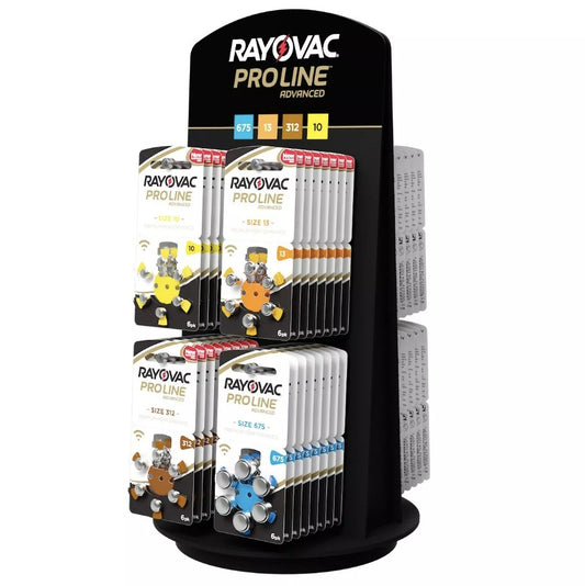 Rayovac -Size 10 Yellow - Proline Advanced Best Hearing Aid Batteries 60+10 FREE