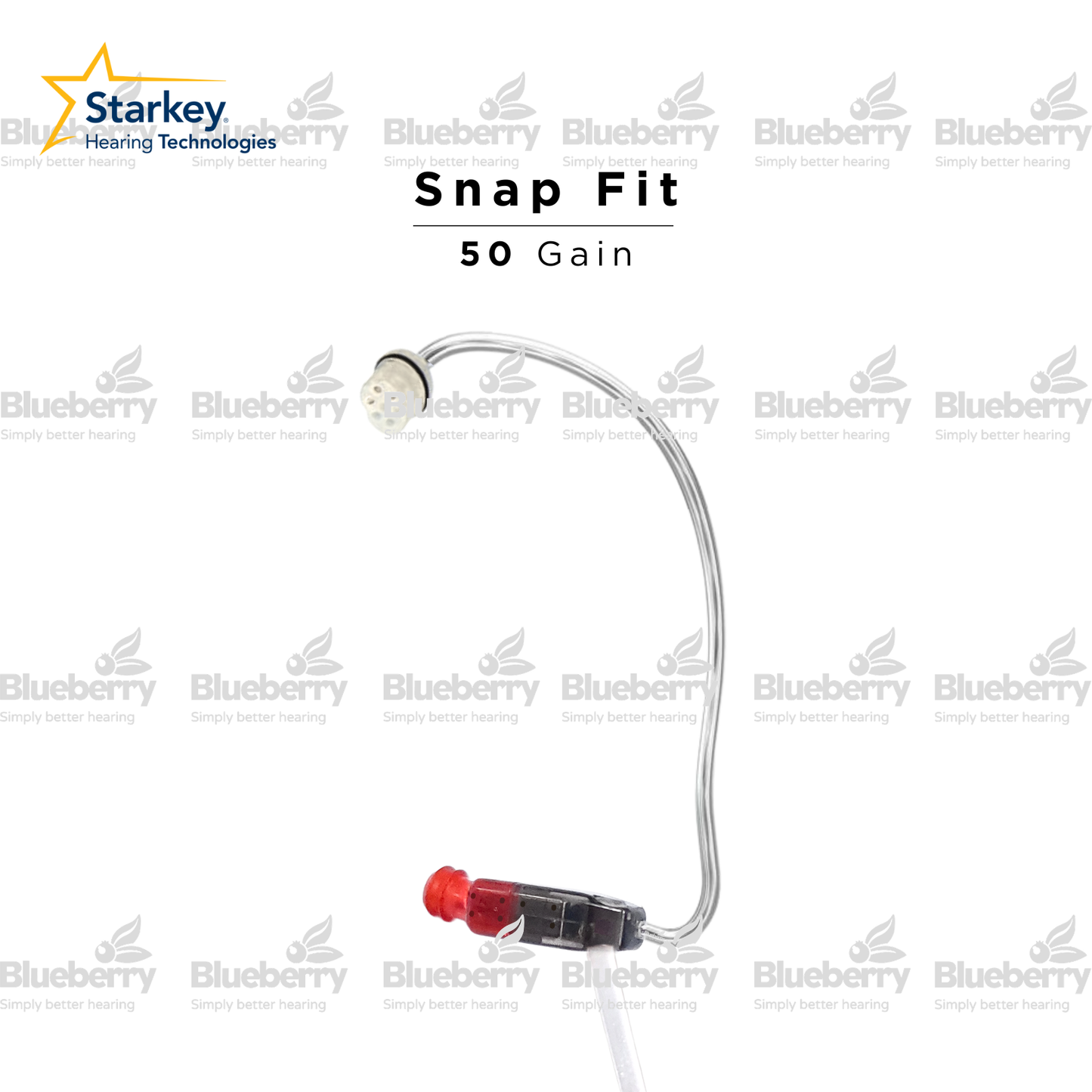 Starkey/ Microtech 50 Gain SnapFit Hearing Aid RIC Angled Receiver/ Speaker
