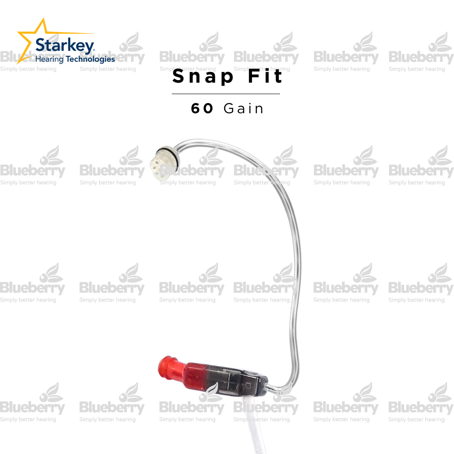 Starkey/ Microtech 60 Gain SnapFit Hearing Aid RIC Angled Receiver/ Speaker