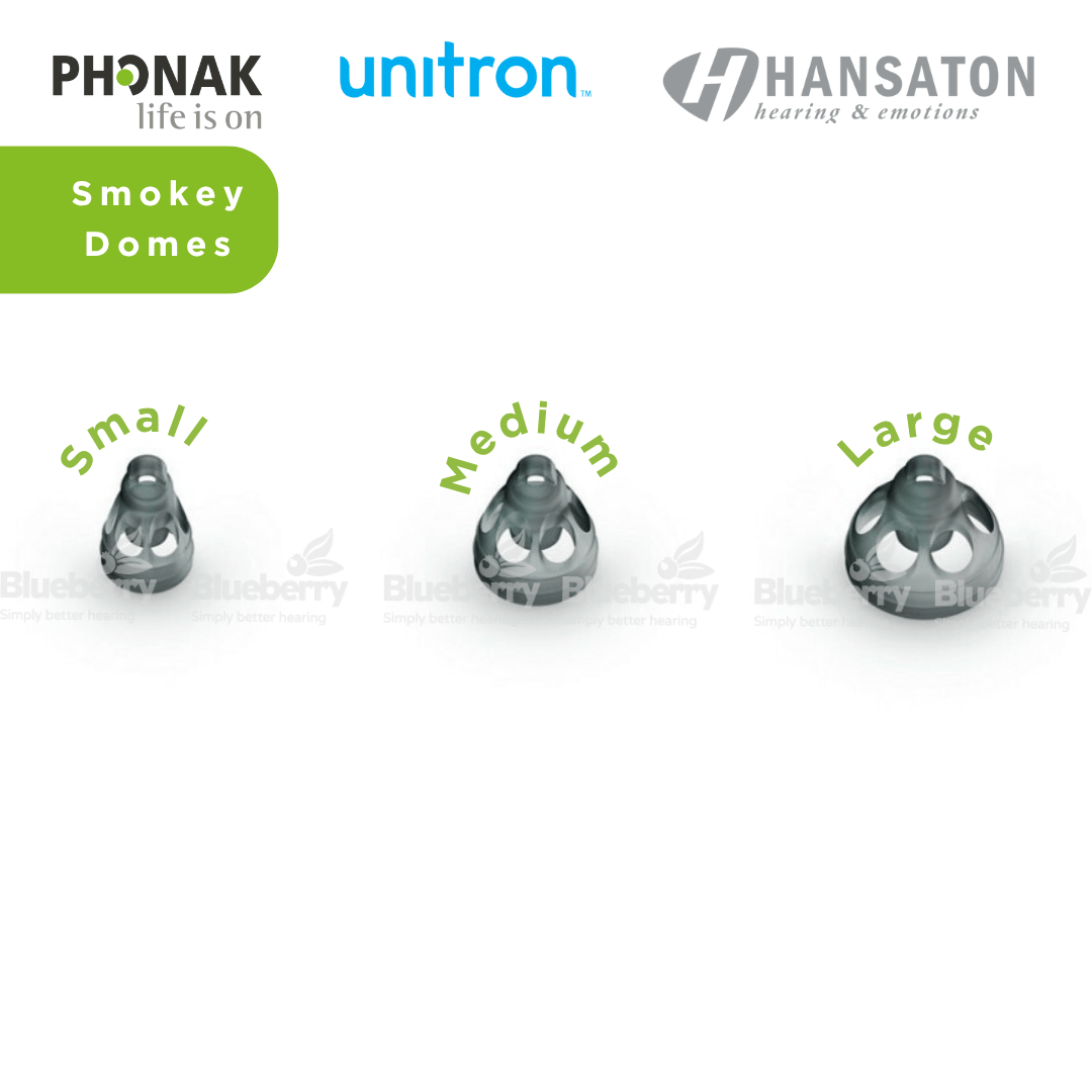 Phonak / Unitron / Hansaton - OPEN - Smokey Domes for Hearing Aids
