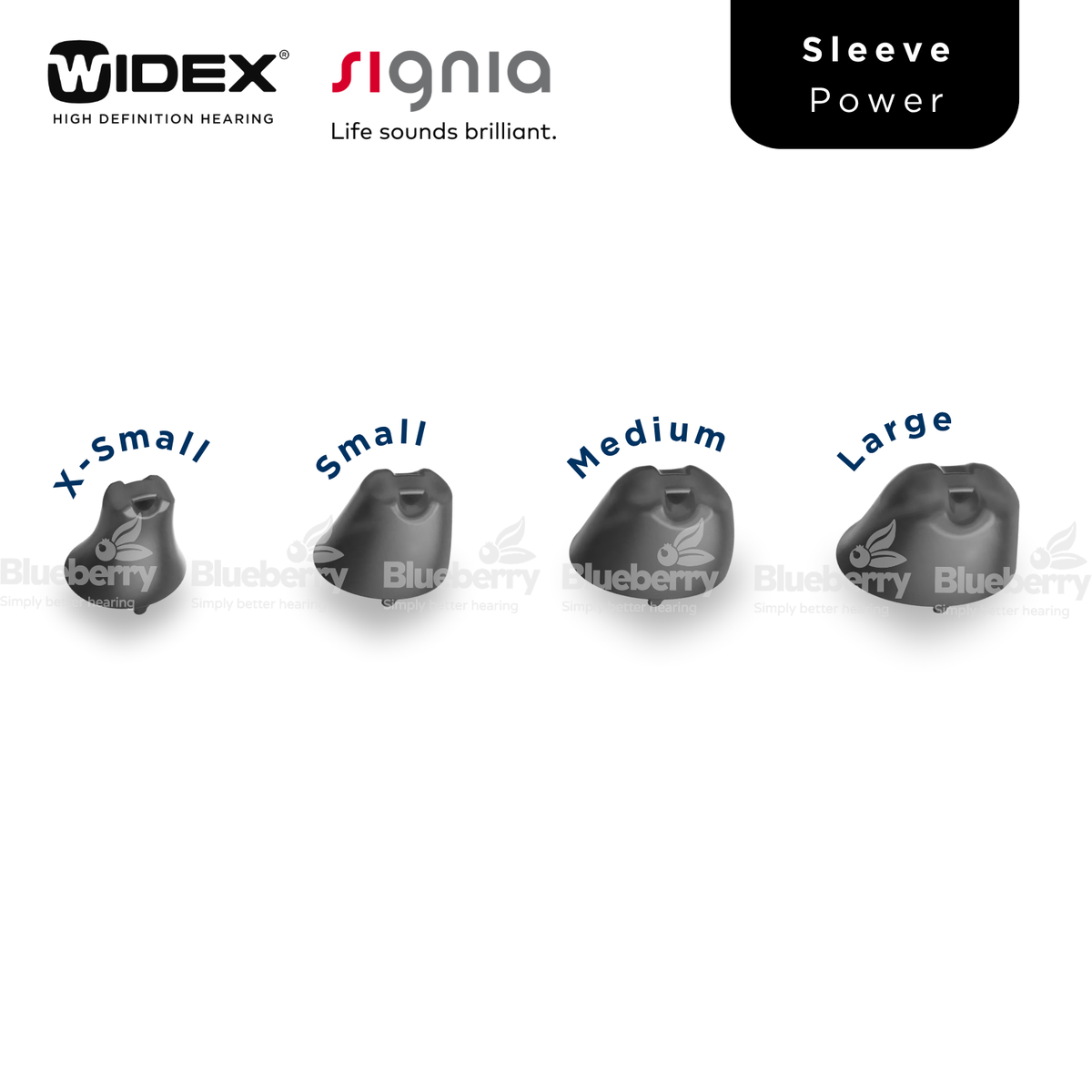 Widex / Signia EasyWear Domes for Hearing Aids - All Sizes