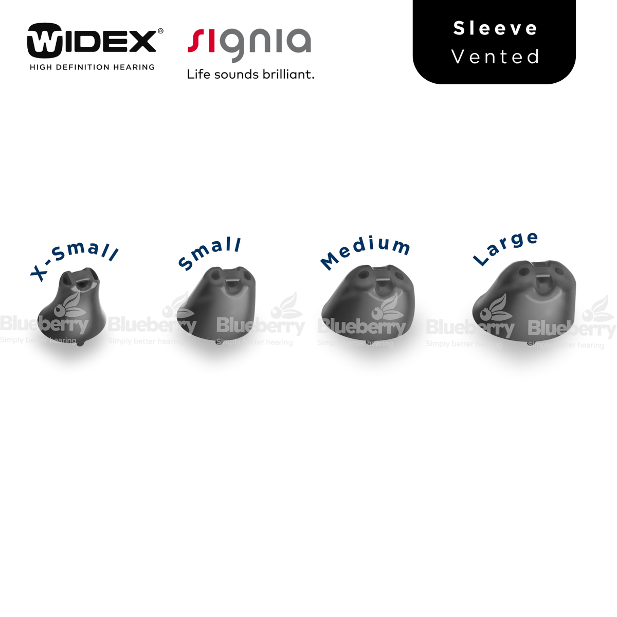 Widex / Signia EasyWear Domes for Hearing Aids - All Sizes