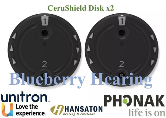 CeruShield Wax Guard Disk for Phonak, Unitron & Hansaton for 4.0 Hearing Aid Receivers