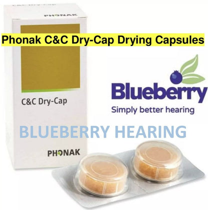 Drying Capsules - For ALL TYPES of Hearing Aids - Phonak C&C Dry-Cap